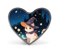 Spilla da bavero con gatto che fa esperimenti, spilla smaltata a forma di cuore, spilla per uomo/donna, fermacravatta, spilla