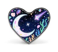 Spilla da bavero con motivo Star Ocean Island Corals - Spilla a forma di cuore per accessori da uomo e da donna, spille da bavero in smalto leggero da 1" per zaini, cappelli, borse, cordini