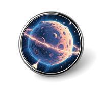 Spilla da bavero con pianeta misterioso, spilla alla moda, spille con bottoni rotondi, camicie, vestiti, borse, decorazioni