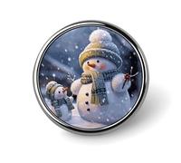 Spilla da bavero con pupazzo di neve invernale per uomo, spilla alla moda Antelope Canyon - Graziosi distintivi smaltati, spilla in lega di alluminio per cappelli, camicie, borse, giacche e accessori