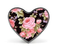 Spilla da bavero con rosa rosa, spilla alla moda, spille con bottoni rotondi, camicie, vestiti, borse, decorazioni