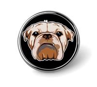 Spilla da bavero con simpatico bulldog inglese, spilla da cravatta, decorazione per cappelli, giacche, camicie
