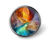 Spilla da bavero con stemma della montagna di Antelope Canyon per donne e uomini, per feste e matrimoni