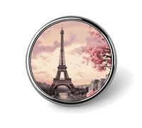 Spilla da bavero con torre romantica di Parigi, spilla, distintivo, cravatta, gioielli, decorazioni per cappelli, giacche e camicie