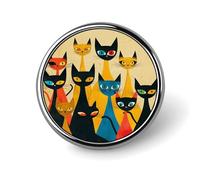 Spilla da bavero con un gruppo di gatti, spilla, distintivo, cravatta, gioielli, decorazioni per cappelli, giacche e camicie