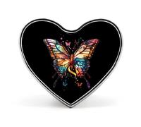 Spilla da bavero elegante a forma di farfalla con, a forma di cuore, con bottoni, spilla, spilla, gioielli, per vestiti, cappelli, accessori