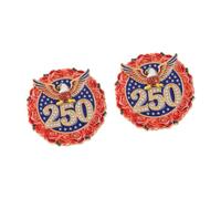 Spilla da bavero elettrolitica per il 250° anniversario degli Stati Uniti, spilla patriottica per regalare collezionisti e appassionati da collezione, One Size, come descritto