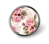 Spilla da bavero floreale a forma di rosa, spilla alla moda, spille con bottoni rotondi, camicie, vestiti, borse, decorazion