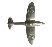 Spilla da bavero Hurricane Fighter Plane in peltro lucido