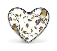 Spilla da bavero in alluminio leggero a nido d'ape gialla con api felici, per camicie e abbigliamento casual