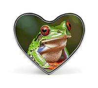 Spilla da bavero in metallo leggero e resistente, a forma di cuore, rotonda, alla moda, per camicie, giacche, cappelli, forma d'amore, alluminio, senza gemme, forma d'amore, alluminio, senza pietre