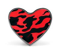 Spilla da bavero in metallo leggero e resistente, a forma di cuore, rotonda, alla moda, per camicie, giacche, cappelli, forma d'amore, alluminio, senza gemme, forma d'amore, alluminio, senza pietre