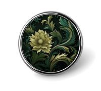 Spilla da bavero in stile verde scuro e verde per uomo, spilla alla moda con simpatico orso polare dei cartoni animati, spilla in lega di alluminio per cappelli, camicie, borse, giacche e accessori (1