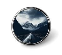 Spilla da bavero per uomo con simpatico orso polare dei cartoni animati, spilla alla moda, spilla in lega di alluminio per cappelli, camicie, borse, giacche e accessori (pulsante rotondo da 1 pollice)