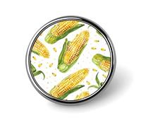 Spilla da bavero per uomo, spille e spille per donna - Distintivo rotondo in metallo con pappagalli blu e verdi per camicie, giacche, cappelli