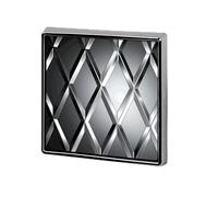 Spilla da bavero personalizzata in argento con figura geometrica per uomo e donna, spilla quadrata carina e divertente per spille in lega di alluminio facili e sicure, accessori per abiti da sposa e f