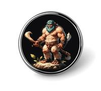 Spilla da bavero romantica con aereo al tramonto, spille rotonde in metallo, spilla alla moda per camicie, giacche, cappelli, Circular, Alluminio, Nessuna pietra preziosa