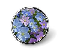 Spilla da bavero romantica con aereo al tramonto, spille rotonde in metallo, spilla alla moda per camicie, giacche, cappelli, Circular, Alluminio, Nessuna pietra preziosa