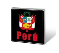 Spilla da bavero smaltata con emblema nazionale peruviano del Perù per donne uomini gioielli zaino cappelli decorazione