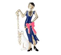 Spilla da bavero sofisticata alla moda con disegni a olio gocciolante accessorio a contrasto per forniture per feste costumi spilla elegante