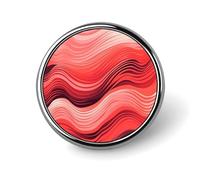 Spilla da bavero Some Peach Waves, spilla rotonda in metallo resistente, spilla leggera ed elegante, per camicie, giacche, zaini, regali