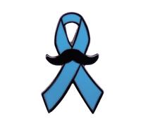 Spilla da bavero Spille da barba da uomo per la consapevolezza della salute Distintivi del nastro spille da bavero per cappotto camicia maglione spilla per uomo