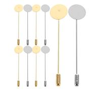 Spilla da Bavero Vassoio Tondo Vuoto in Rame e Ottone, 20 Set | Cappelli e Vestiti, per Progetti Diy e Artigianato, Testa Rotonda e Piatta