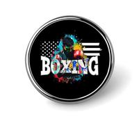 Spilla da boxe con bandiera americana, spilla da bavero, spilla da cravatta per donne, uomini, impiegati, insegnanti, decorazioni