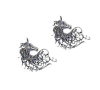 Spilla da cavallo alla moda in lega leggera, accessorio versatile per l'uso quotidiano o occasioni speciali, accessorio blu, One Size, come descritto