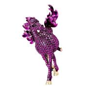 Spilla da cavallo, versatile e alla moda, adatta per occasioni casual e speciali, elegante cristallo, Taglia unica, come descritto