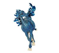 Spilla da cavallo, versatile e alla moda, adatta per occasioni casual e speciali, elegante cristallo, Taglia unica, come descritto