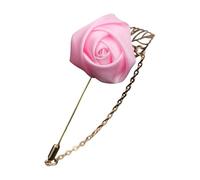 Spilla da cerimonia nuziale a forma di rosa romantica, per testimoni dello sposo, elegante, per anniversari, eventi, testimoni dello sposo, bouquet, bouquet, ecc, Misura unica, come descritto