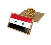 Spilla da collezione con bandiera della Repubblica siriana in ferro fine per amici e familiari interessati alla storia, bandiera indossabile