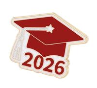 Spilla da corpetto con spilla in lega design a forma libro e berretto per i laureati del 2026 che commemorano le feste speciali, regalo per l ' anno laurea
