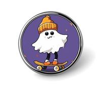 Spilla da cowboy con cappello nero stile occidentale, spilla leggera alla moda, accessorio personalizzato per bavero, Circular, Alluminio, Nessuna pietra preziosa