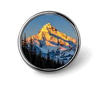 Spilla da cowboy con cappello nero stile occidentale, spilla leggera alla moda, accessorio personalizzato per bavero, Circular, Alluminio, Nessuna pietra preziosa