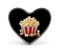 Spilla da cravatta Popcorn da uomo, elegante, con bottoni a forma di cuore, spilla con distintivo, gioiello per abbigliamento e cappelli da donna.