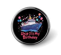 Spilla da crociera "È il mio compleanno" per donne e uomini, spilla da bavero alla moda per feste e matrimoni