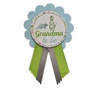 Spilla da doccia con dinosauri per Nona da indossare, blu e verde, con scritta "It's a Boy Baby Spruzzare il tirannosaurus", One Size, raso e cartoncino