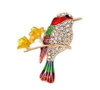 Spilla da donna a forma di uccello con strass, per corpetto, vestiti, ornamenti, gioielli, regali, pratica e attraente