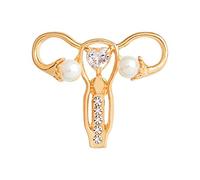 Spilla da donna a forma di utero con ovaio collana con ciondolo a forma di utero con simbolo della medicina femminista ginecologo infermiera regalo gioielliDurability