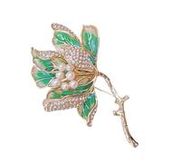 Spilla da donna con fiore di melo selvatico con accessorio smaltato e in lega per qualsiasi abbigliamento elegante. Spilla elegante, talla única, come descritto
