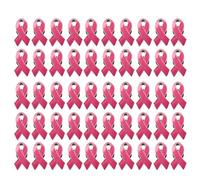 Spilla da donna con nastro per la sensibilizzazione al cancro al seno, per la sensibilizzazione al seno, spille per cause sociali, nastri, Misura unica, come descritto