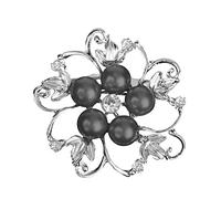 Spilla da donna con perle finte e strass, a forma di fiore, per vestiti e gioielli, ottima scelta intelligente