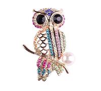 Spilla da Donna Corpetto colorato Gufo da Sposa Spilla da Uomo Abito Spilla Sciarpe Borsa con Clip per Scialle Ornamento Regalo di Natale Fashion in Practical