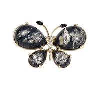 Spilla da donna elegante con cristalli colorati a forma di farfalla, accessorio elegante per feste di Natale, eventi scintillanti, regalo di compleanno, gioielli per madri e mogli, Misura unica, come