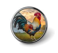 Spilla da fattoria a forma di gallo per donna e uomo, spilla da bavero alla moda per feste e matrimoni