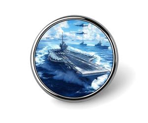 Spilla da nave da guerra portaerei per donna e uomo, spilla da bavero alla moda per feste e matrimoni