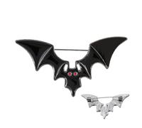 Spilla da pipistrello elegante | Spilla da pipistrello di Halloween - Spilla a risvolto 6,1 x 3 cm, stregoneria di campagna, spille da bavero alla moda, regalo di gioielli di Halloween per donne