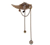 Spilla da uomo Steampunk echanical Gear Wings Tassel Hairpin Spille da abito